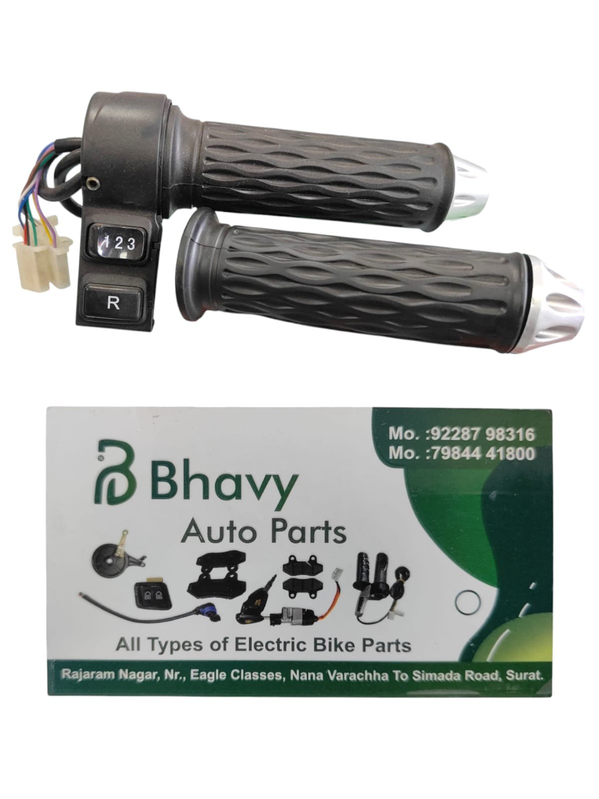 EV Throttle with 1-2-3/R Controls — Water-Resistance Claim to Confirm