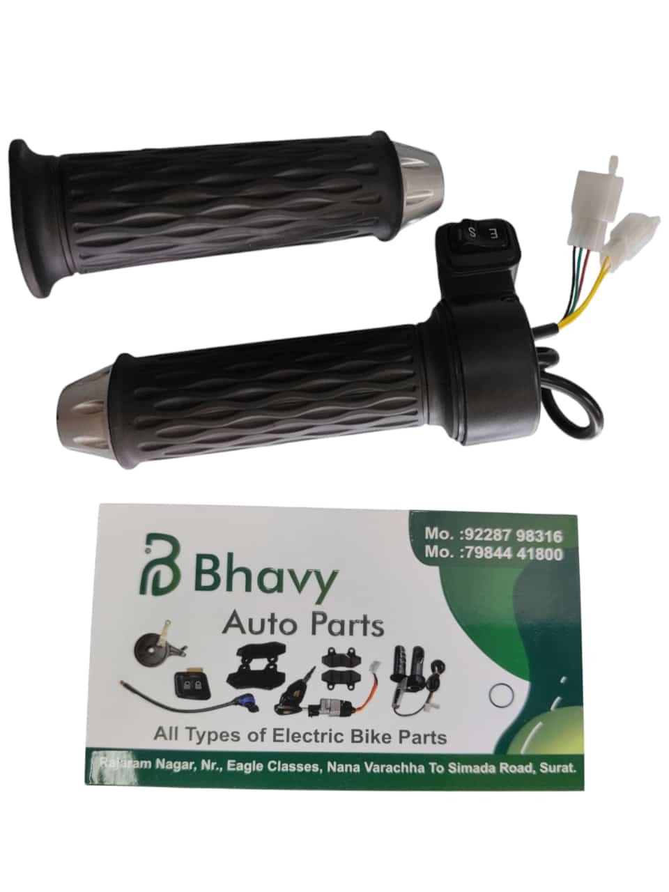 EV Throttle with E/S Controls — Water-Resistance Claim to Confirm