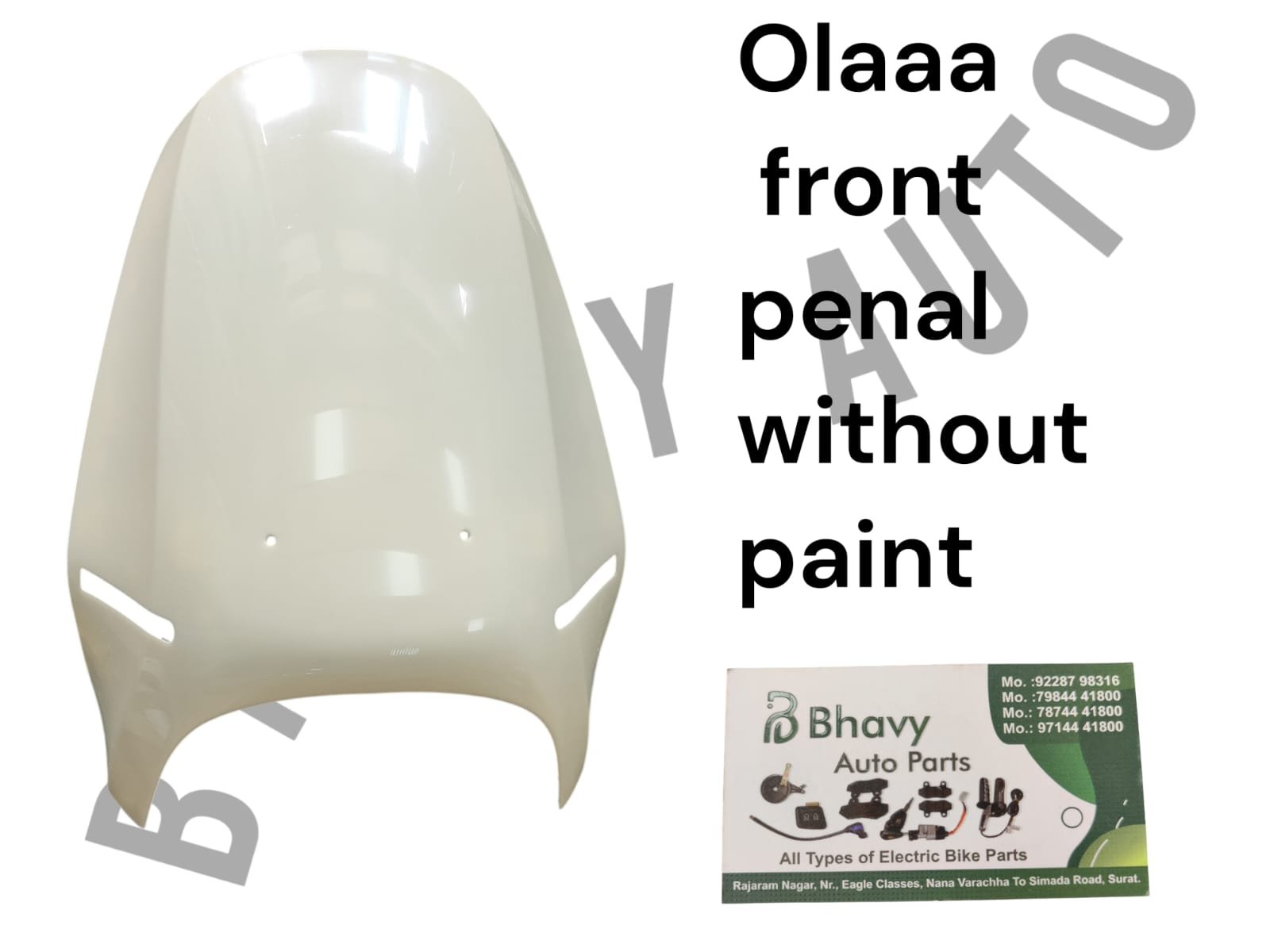Unpainted Front Body Panel for Ola EVs